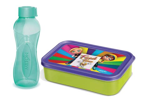 milton lunch box with bottle